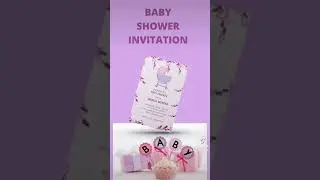 Baby shower invitation #babyshower #babyshowerparty