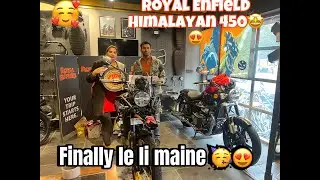 Delivery of Himalayan 450 Hanle Black 🔥 | Ab long rides ki taiyaari hogi🥳