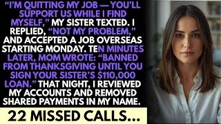 “I’M Quitting My Job—You’Ll Support Us While I Find Myself,” My Sister Texted  I Replied, “Not My