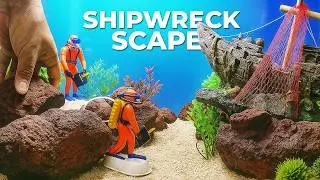 How to Decorate a Fish Tank | Easy 2 Feet Shipwreck Aquarium Setup!