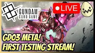 Gundam Card Game: My FIRST GD03 Testing Stream!