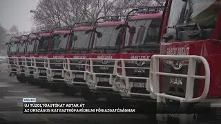 Tíz új tűzoltóautót kapott az Országos Katasztrófavédelmi Főigazgatóság
