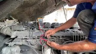 Scania 124. R 400. Testes na pista. Sensor de rotação sem leitura real de funcionamento