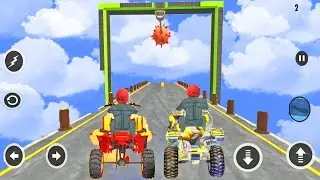 Quad ATV Bike Impossible Sky Uphill Stunt Racing - ATV Bike Driving 3D - ATV Bike Adventure Racing
