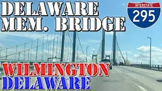 Delaware Memorial Bridge - Delaware to New Jersey - 4K Infrastructure Drive