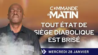 Tout état de siège diabolique est brisé | COMMANDE AU MATIN - Apôtre Yvan CASTANOU