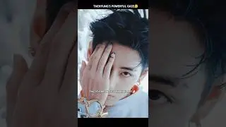 THAT EYEBROW SLIT AND NAIL ART 🤌🏻 his powerful gaze👀🔥 #wkorea #bts #v #trending #shorts