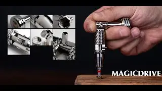 Titanium Ratchet Screwdriver with Foldable Mechanism & Modular Design