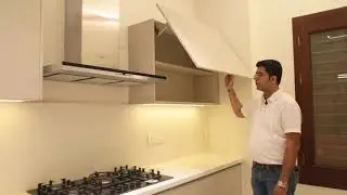 Handleless Matt Acrylic Kitchen powered by Hafele/Blum from Interazzo.com at KR Puram, Bangalore
