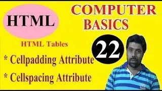 #COM022, Cellpadding and Cellspacing Attributes, #ComputerBasics22