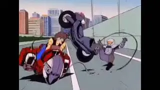Macross Plus Motorcycle Chase
