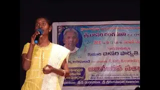 SINGER PARVATHI ANNAMAYYA KEERTHANA AT PARVATHI ABHINANDANA PROGRAMME KURNOOL