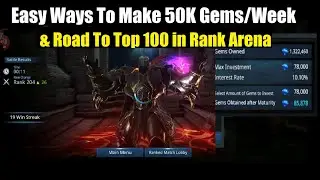 Darkness Rises Easy 50K Gems Weekly & Road To Top 100 in Rank Matches