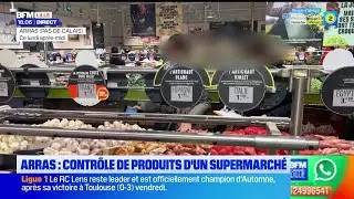 Opération de contrôles dans un supermarché arrageois.