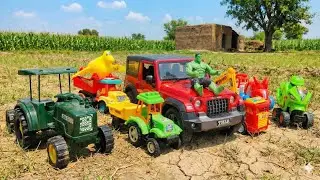 12 Hulk की सवारी: लाल Thar के Bonnet पर बैठकर की मस्ती!🐮💪 JCB, Dumper aur Khilona Wala Video