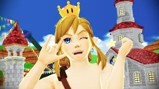 Link + Bowsette Super Crown = ?? - The Legend of Zelda: BotW 【MMD animation】