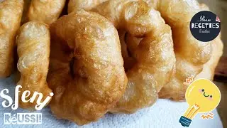 Avec seulement 3 ingrédients, sans oeufs! Excellents beignets! (sfenj) 🍩🍩