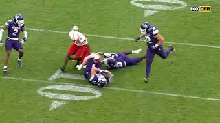 Greyson Metz (Northwestern) Great Fumble Recovery vs. Nebraska (8/27/2022) [Dublin, Ireland]