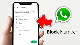 How to Add a number to blocklist in WhatsApp