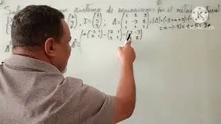 SISTEMA DE ECUACIONES 3*3 POR EL MÉTODO MATRICIAL MATRICIAL/ALGO DE MATEMATICAS.
