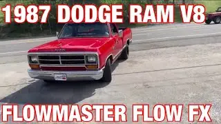 1987 Dodge Ram V8 1500 DUAL EXHAUST w/ FLOWMASTER FLOW FX!