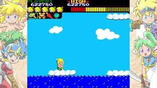 Wonder Boy Arcade 7-2 - Cloud Jump (Anniversary Collection) - how to make this difficult jump