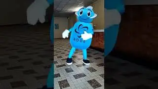 Blue Eco mascot character ♻️ 💙 suit up and performing / Mascot Costumes maker