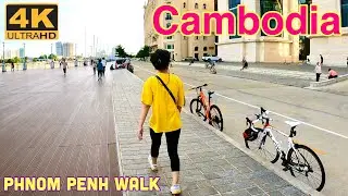 [4K] Cambodia - walk in Phnom Penh city 2021 @Koh Pich [04/08/2021]