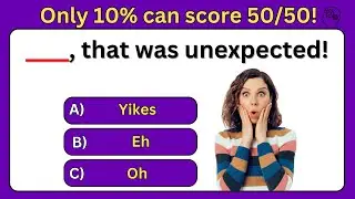 50 English Interjection Quiz: Boost Your Grammar Skills with Fun and Engaging Questions! #viralvideo