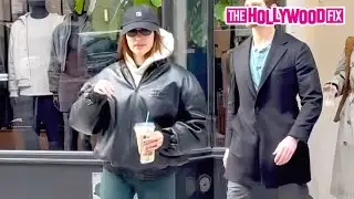 Hailey Bieber Gives Justin Space & Steps Out Solo To Shop For Workout Gear At Alo In New York, NY
