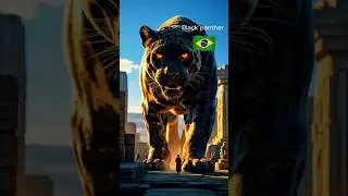Giant Animals Take Over the Streets! 🌏🐾 #shorts