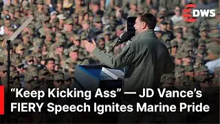JD Vance&rsquo;s POWERFUL &ldquo;Keep Kicking Ass&rdquo; Speech | Marine Corps 250th Anniversary | DWS News | AC1Z