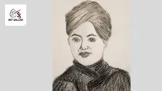Swami Vivekananda face pencil sketch drawing step by step ।।Swami Vivekananda birth anniversary 