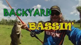 Backyard Bass Fishing ft. spankthatBASSTV