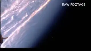 UFO at Space Station: Comes out of nowhere, then camera moves.
