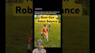Китайский гуманоидный робот бежит под гору, как человек 🤯 #unitreeg1 #HumanoidRobot #CrazyTech #N...