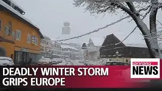 Deadly winter storms continue to grip central Europe