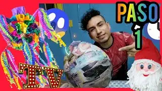 Como HACER UNA PIÑATA DE ESTRELLA NAVIDEÑA 🌟‼️🎉 PASO A PASO. FÁCIL Y RAPIDO🌟‼️🎉🌲 (PASO 1)
