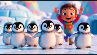 Five Silly Baby Penguins Marching Sideways | Fun Nursery Rhyme | Kids Songs