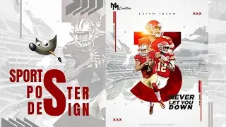 Sports Poster Design | NFL 2021 | Photoshop editing in GIMP | Codingcreator