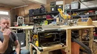 Table Saw & Miter Saw Rolling Workstation