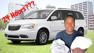 Dad Lives in His Van for 24 Hours! (24 Hour Challenge)