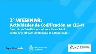2do(1) WEBINAR DEIS: “Actividades de codificación con CIE-11” (1era instancia)