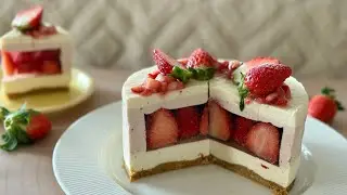Strawberry Jelly Cheesecake | No Bake &bull; Gluten Free &bull; Valentine Dessert
