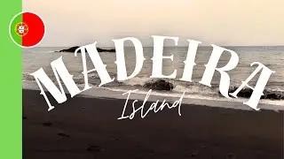 Scenic Shoreline with Evening Waves 🌊 | Praia Formosa Volcanic Beach, Madeira (4K Nature Sounds)