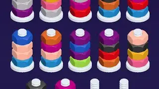 Игры на сортировку орехов, головоломки с цветами, #Colorblockjame #Nutsorts
