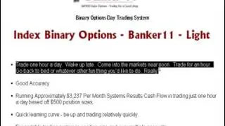 Index Binary Options System Banker11 Light