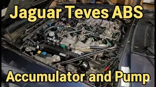 Jaguar XJS V12 ABS TEVES system components  - motor / pump / accumulator / pressure switch