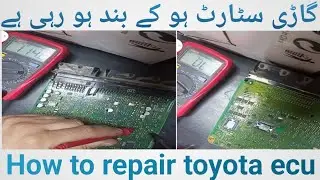 How to Repairing toyota rav4 ecu ecm, no start, issue ignition coil not working, 
