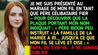 Je me suis présenté au mariage de mon fils en tant que père célibataire fier...